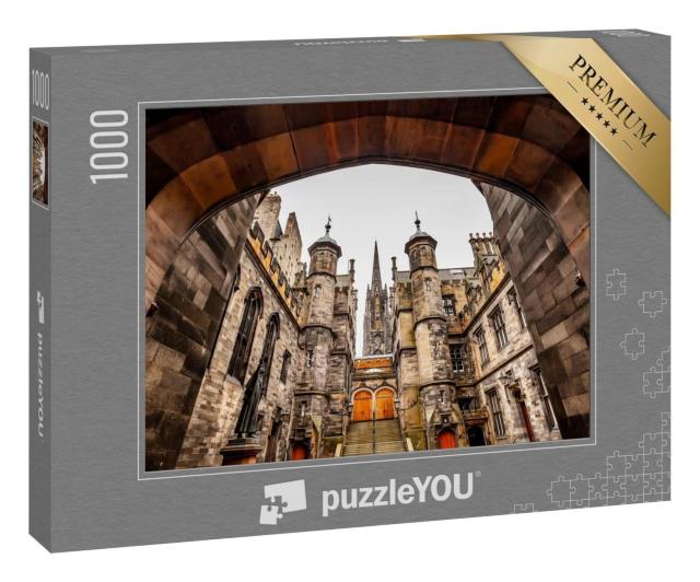 Puzzle 1000 Teile „Beeindruckende Altstadt von Edinburgh, Schottland“