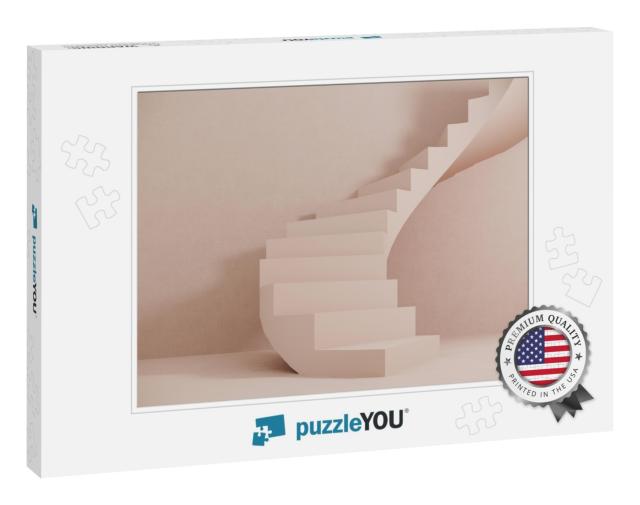 Staircase with Steps -Podium, Stand for Shoes, Cosmetics... Jigsaw Puzzle