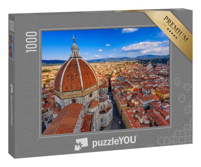 Puzzle 1000 Teile „Wunderschöne Aufnahme von Florenz, Italien“