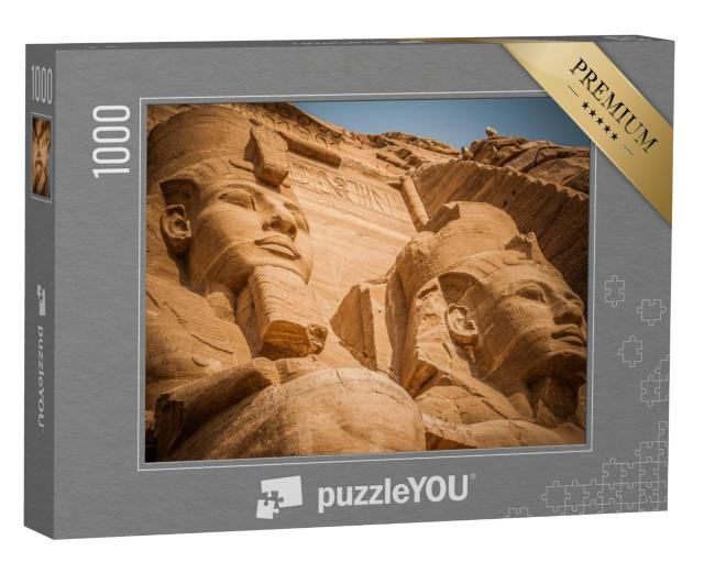 Puzzel 1000 stukjes „Portretten van farao's, Abu Simbel, Egypte“