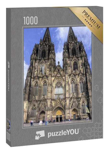 Puzzle 1000 Teile „Frontansicht des Kölner Doms“