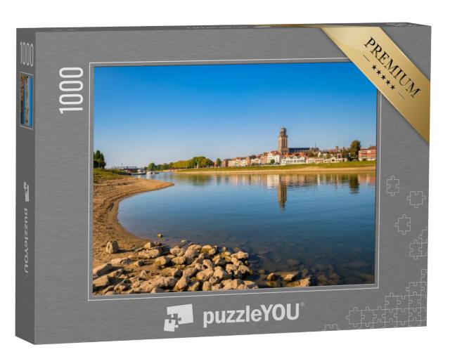 Puzzel 1000 stukjes „Zonsondergang in de prachtige stad Deventer“