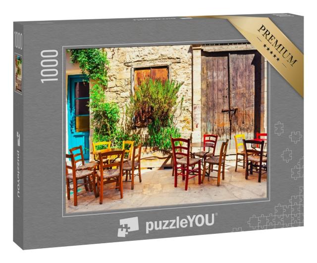 Puzzle 1000 Teile „Malerisches Café in Limassol, Zypern“