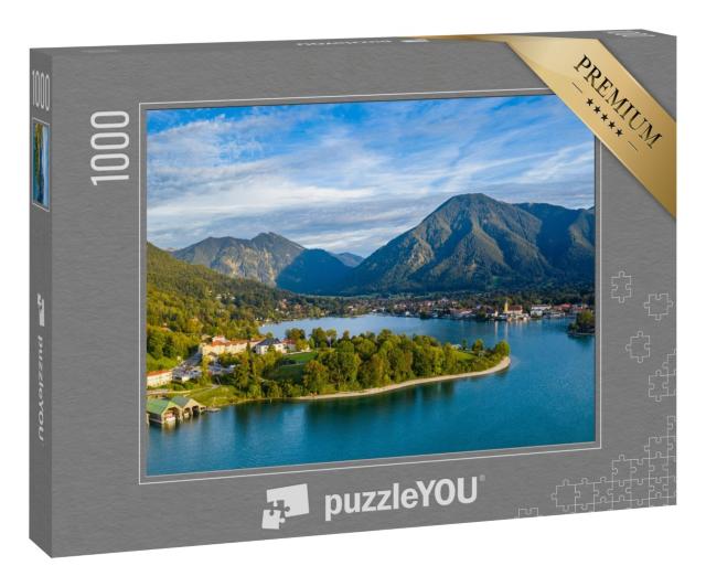 Puzzle 1000 Teile „Der Tegernsee in den bayerischen Alpen“