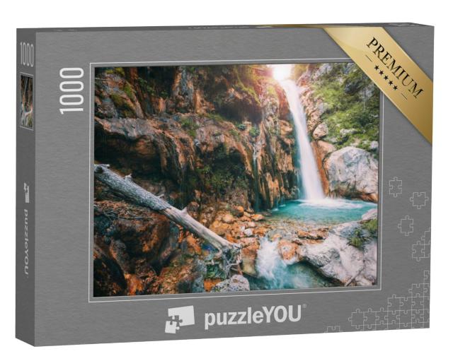 Puzzel 1000 stukjes „Tscheppaschlucht Karinthische waterval“