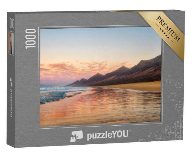 Puzzel 1000 stukjes „Eindeloos strand van Cofete, Fuerteventura, Canarische Eilanden“