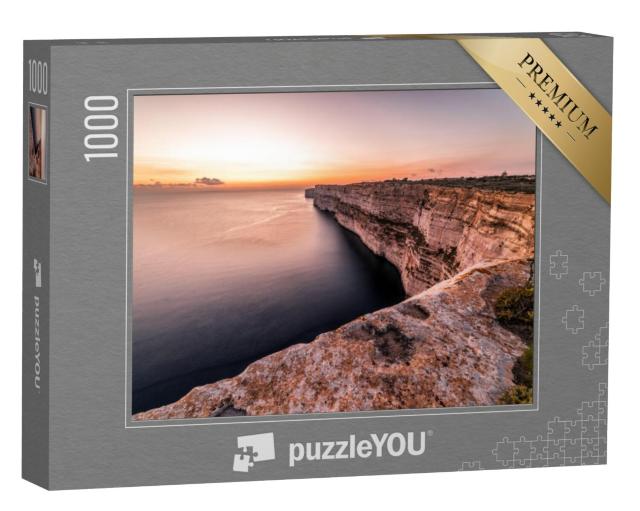 Puzzel 1000 stukjes „Ta Cenc kliffen bij zonsondergang, Malta“