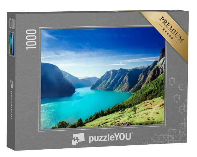 Puzzel 1000 stukjes „Aurlandsfjord, deel van de Sognefjord“