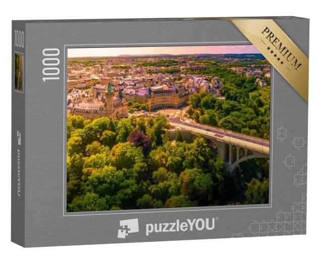 Puzzel 1000 stukjes „Panoramisch uitzicht op Luxemburg“