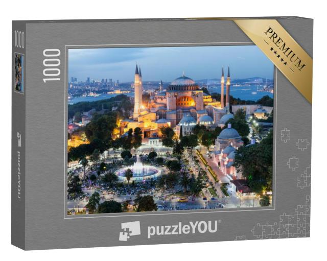 Puzzel 1000 stukjes „Prachtige Hagia Sophia in Istanbul, Turkije“