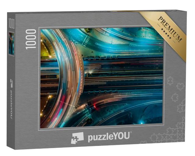 Puzzel 1000 stukjes „Een snelweg van bovenaf, Thailand“