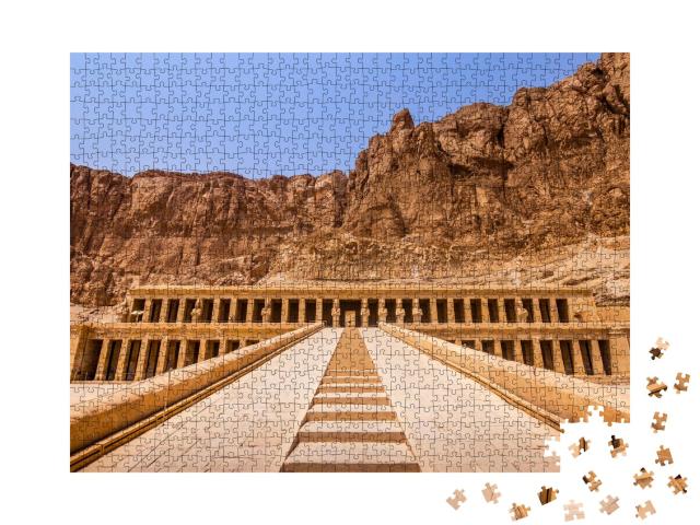 Puzzle 1000 Teile „Tempel von Hatschepsut am Westufer des Nils nahe Luxor, Ägypten“