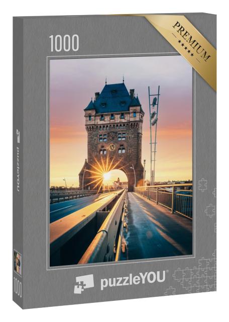 Puzzle 1000 Teile „Worms mit berühmter Nibelungenbrücke, Deutschland“