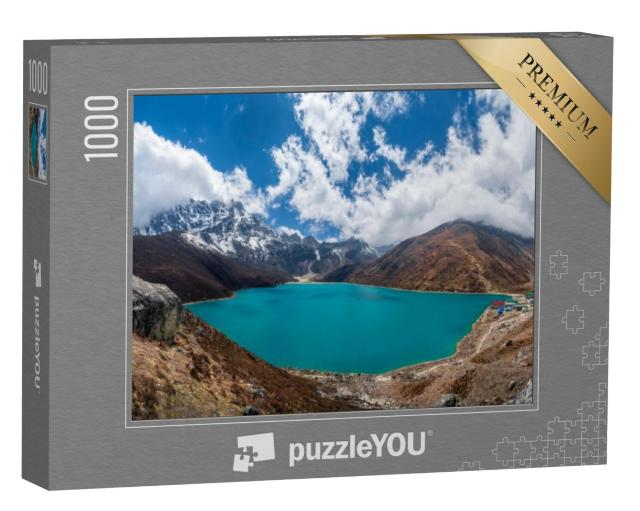 Puzzel 1000 stukjes „Het prachtige Gokyo meer en het dorp Gokyo, Nepal“