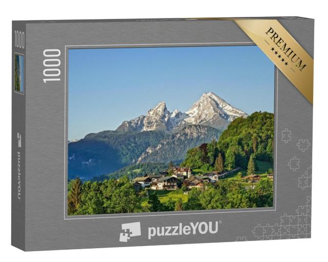 Puzzel 1000 stukjes „Berglandschap van de Beierse Alpen met Berchtesgaden en Watzmann“