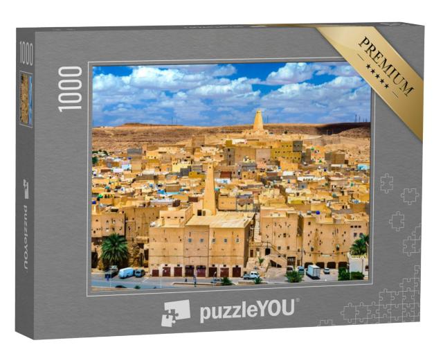 Puzzel 1000 stukjes „Ksar Bounoura, een oude Berberstad in de M'Zab-vallei in Algerije“