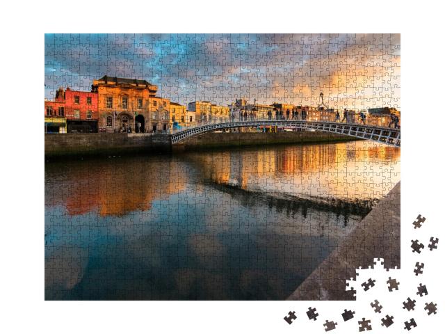 Puzzle 1000 Teile „Ha'Penny Bridge, Dublin, Irland“