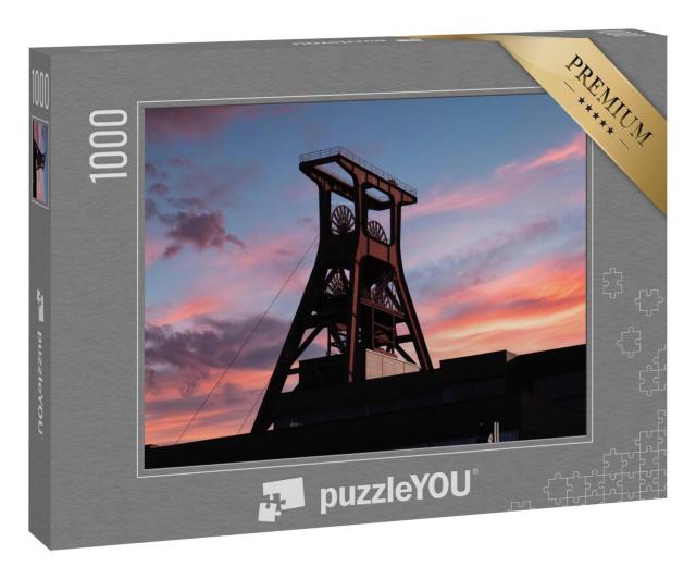 Puzzle 1000 Teile „Förderturm der Zeche Zollverein, Essen, Deutschland“