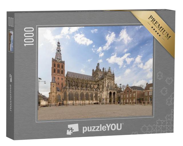 Puzzel 1000 stukjes „Sint-Janskathedraal in het centrum van Den Bosch“