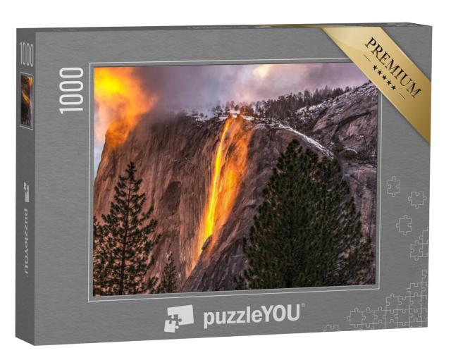 Puzzel 1000 stukjes „Heermoes watervallen in Yosemite National Park“