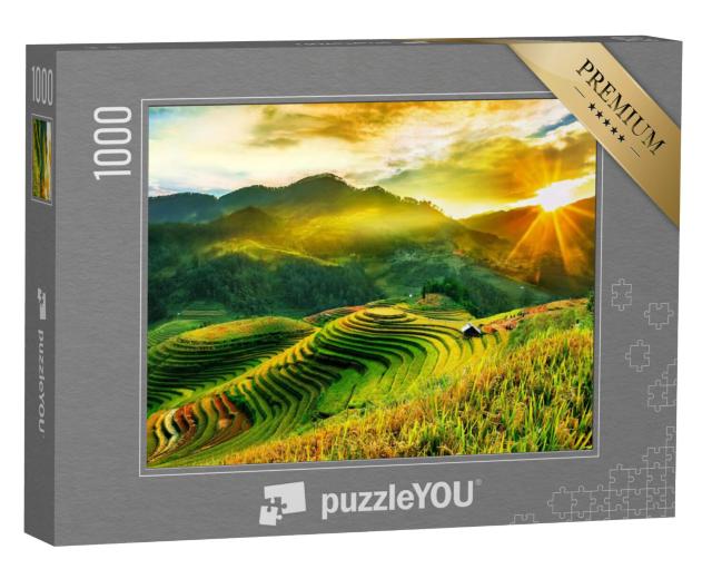 Puzzel 1000 stukjes „Terrasvormige rijstvelden in Vietnam“