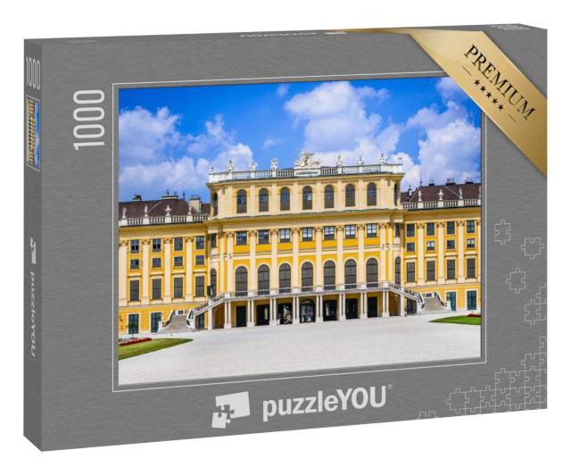 Puzzle 1000 Teile „Frontfassade von Schloss Schönbrunn in Wien“