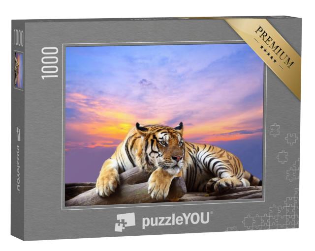 Puzzel 1000 stukjes „Attente tijger“