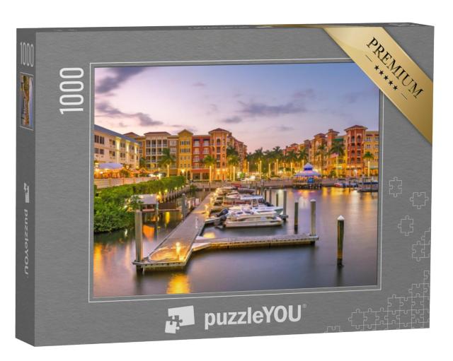 Puzzel 1000 stukjes „Skyline van Napels met water, Florida, Verenigde Staten“