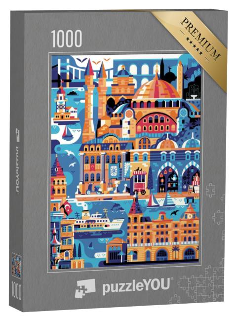 Puzzel 1000 stukjes „Afbeelding: bezienswaardigheid van Istanbul“