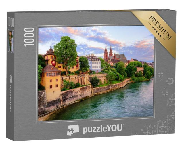 Puzzel 1000 stukjes „De oude binnenstad van Bazel, Zwitserland“