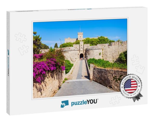Rhodes Old Town in Rhodes Island in Greece... Jigsaw Puzzle