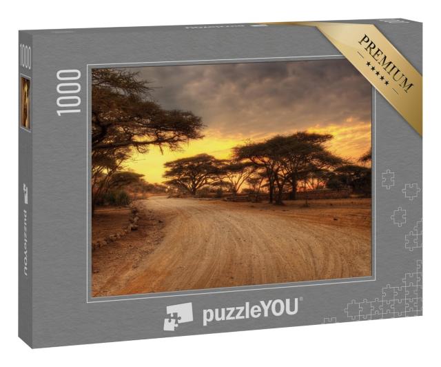 Puzzle 1000 Teile „Serengeti Nationalpark mit Wildtieren“