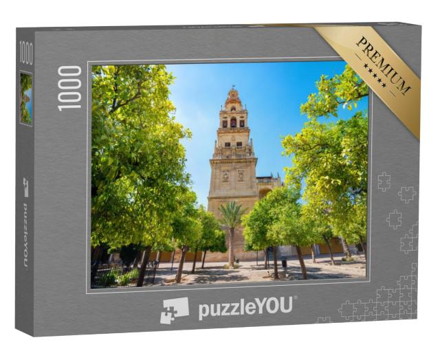 Puzzel 1000 stukjes „Klokkentoren van de Mezquita Moskee in Córdoba, Andalusië“