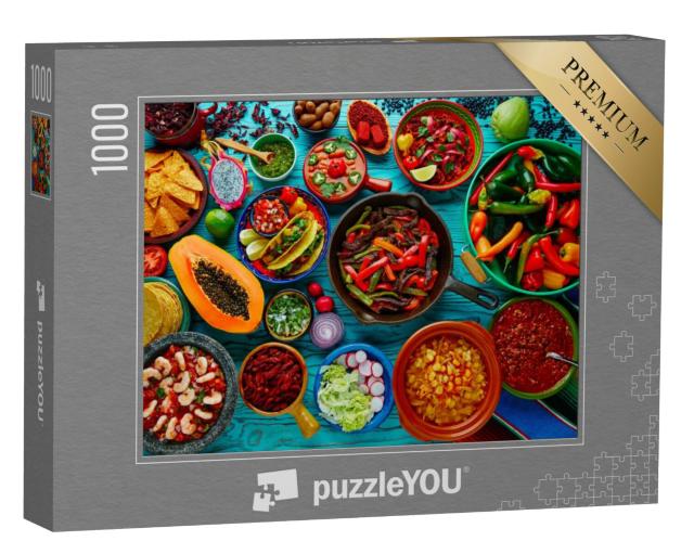 Puzzel 1000 stukjes „Mexicaans eten“