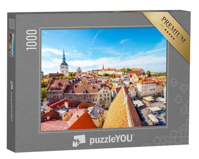 Puzzel 1000 stukjes „Pittoreske oude stad van Tallinn, Estland“