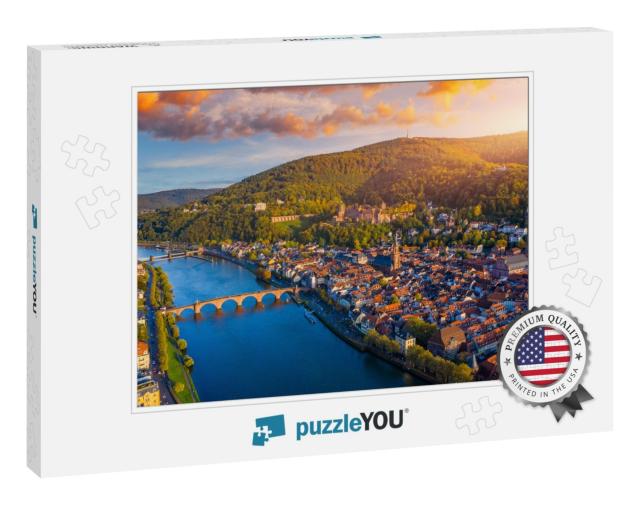 Heidelberg Skyline Aerial View from Above. Heidelberg Sky... Jigsaw Puzzle