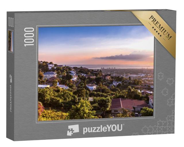 Puzzel 1000 stukjes „De heuvels van Kingston, Jamaica“