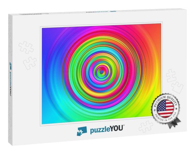Abstract Blurred Background | Multicolor Geometric Textur... Jigsaw Puzzle