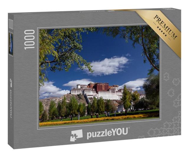 Puzzle 1000 Teile „Der Potala-Palast, Dzong-Festung in der Stadt Lhasa, in Tibet“