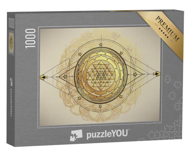 Puzzel 1000 stukjes „De Sri Yantra of Sri Chakra“