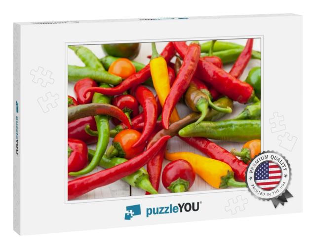 Hot Chili Peppers in the Basket... Jigsaw Puzzle