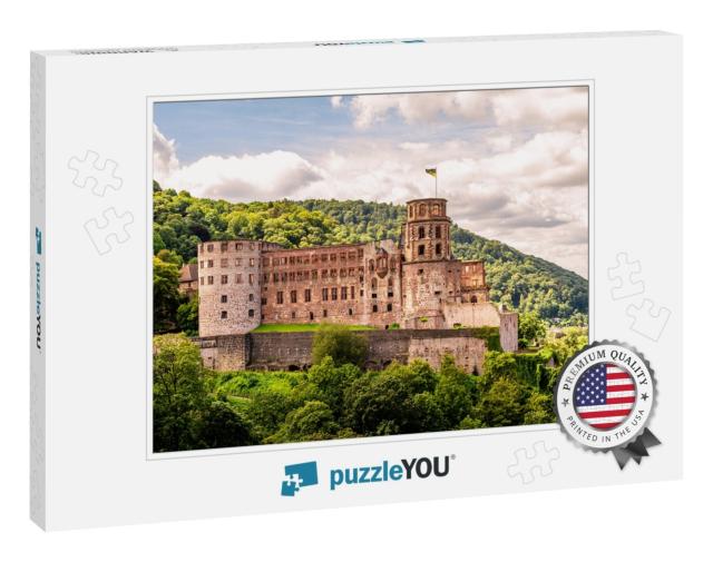 Heidelberg Castle with Cloudy Sky... Jigsaw Puzzle
