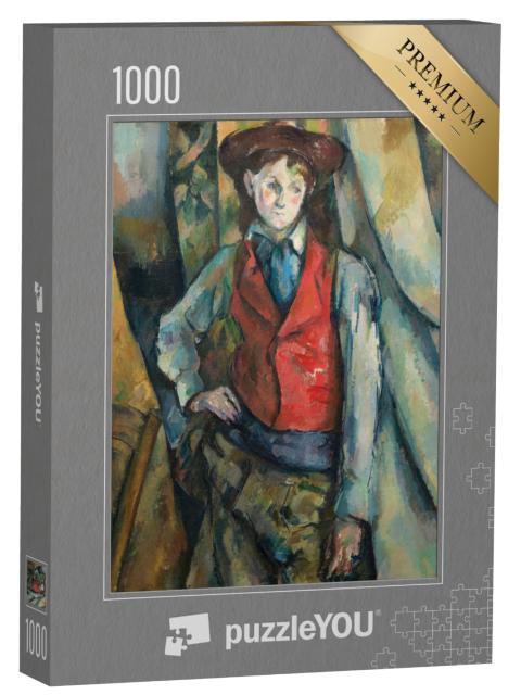 Puzzel 1000 stukjes „Paul Cézanne - Jongen in een rood vest“