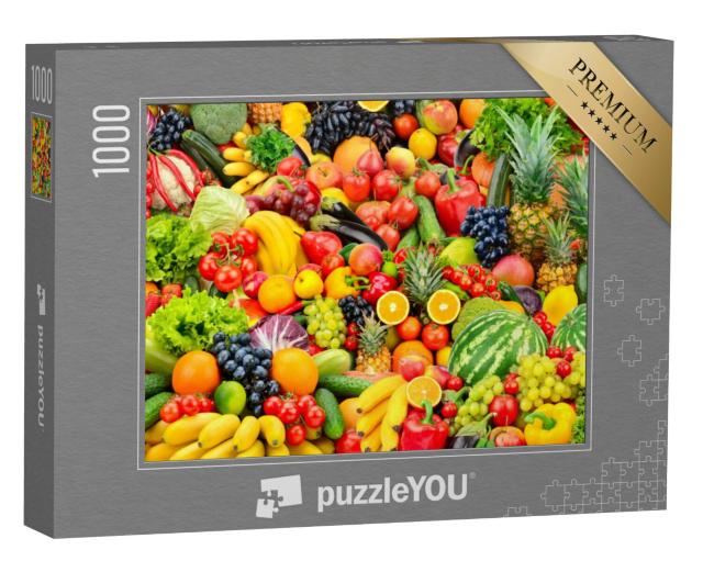 Puzzel 1000 stukjes „Grote selectie fruit en groenten“