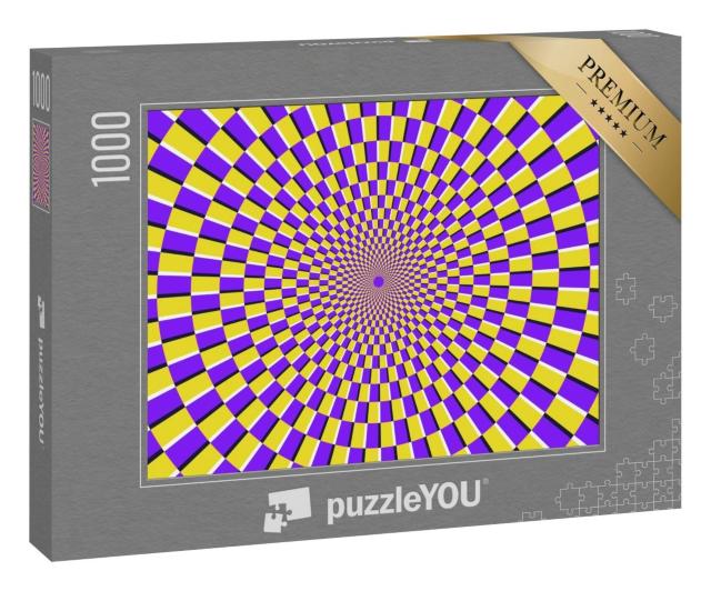 Puzzle 1000 Teile „Optische Illusion: Psychedelische Spirale“