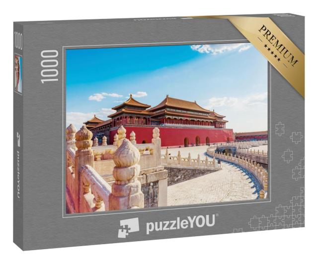Puzzle 1000 Teile „Die Verbotene Stadt in Peking, China, Palastanlage“