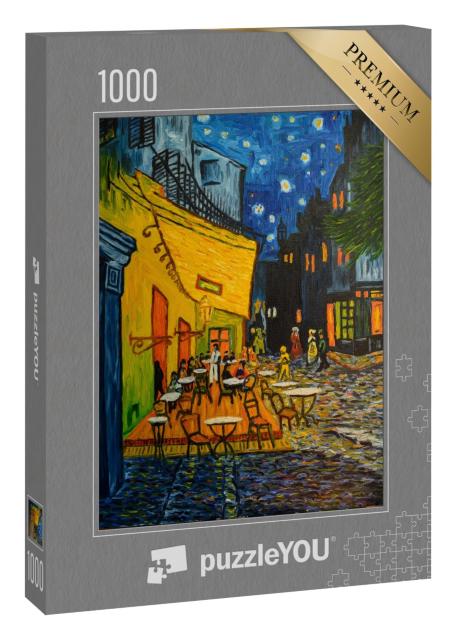 Puzzle 1000 Teile „Café in Paris nach dem berühmten Gemälde von Vincent Van Gogh“