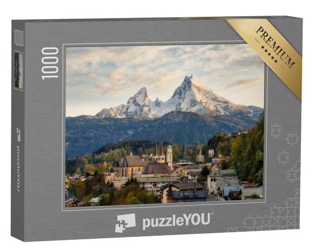 Puzzel 1000 stukjes „Berchtesgaden voor de Watzmann in de Beierse Alpen“