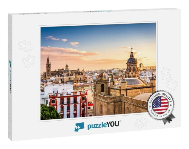 Seville, Spain Skyline in the Old Quarter... Jigsaw Puzzle