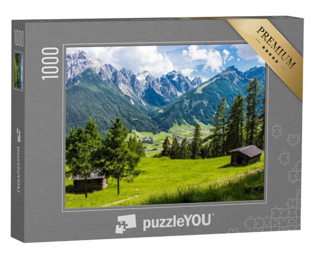 Puzzel 1000 stukjes „Panoramisch uitzicht op het Stubaital, Tirol, Oostenrijk“